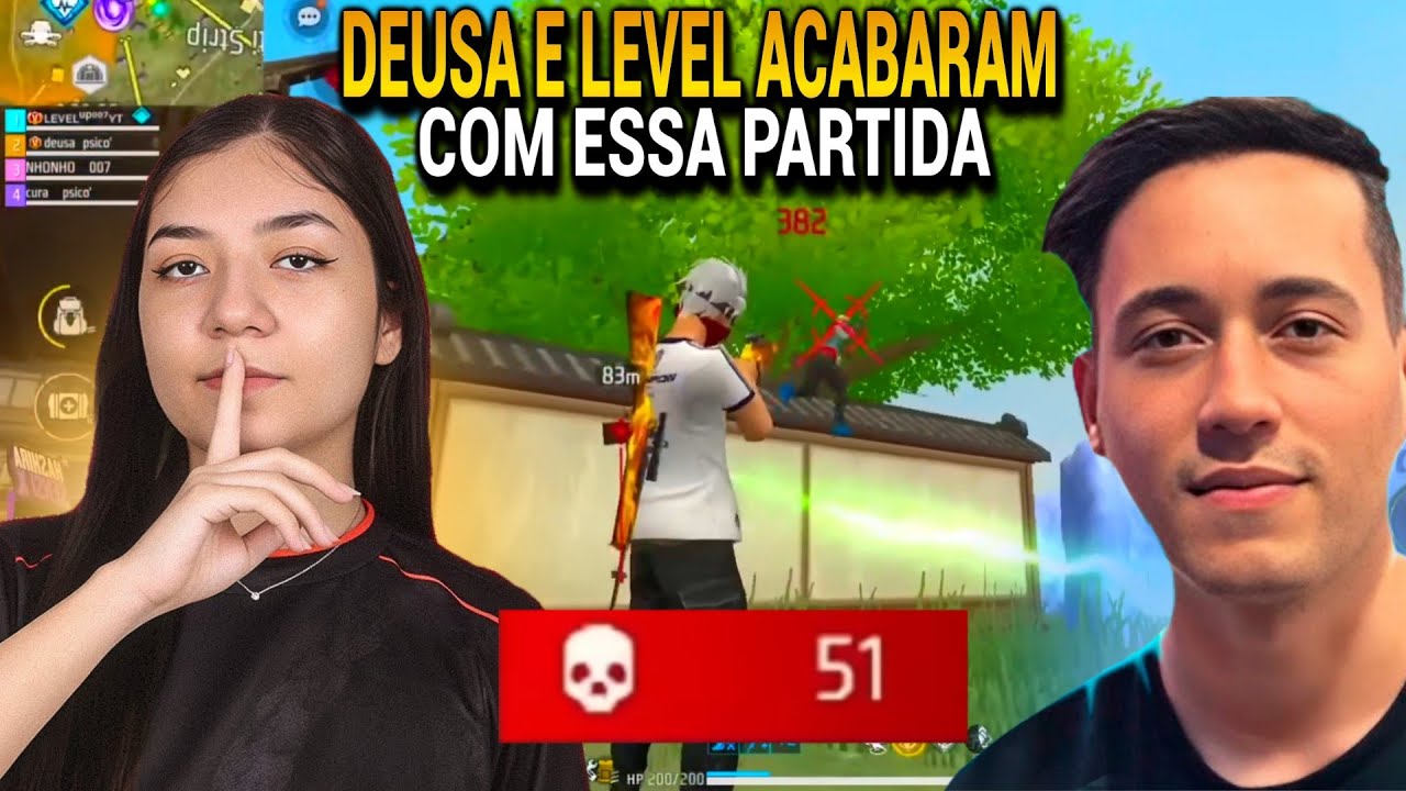 DEUSA E LEVEL JOGARAM JUNTOS E ACABARAM COM ESSA RANQUEADA, MAIS DE 50 K1LLS!