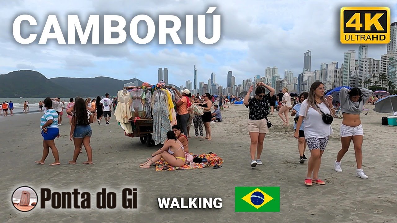 BALNEARIO CAMBORIU en 4K #walking TOUR 2024 [el DUBAI de BRASIL] PLAYA del CENTRO - SANTA CATARINA