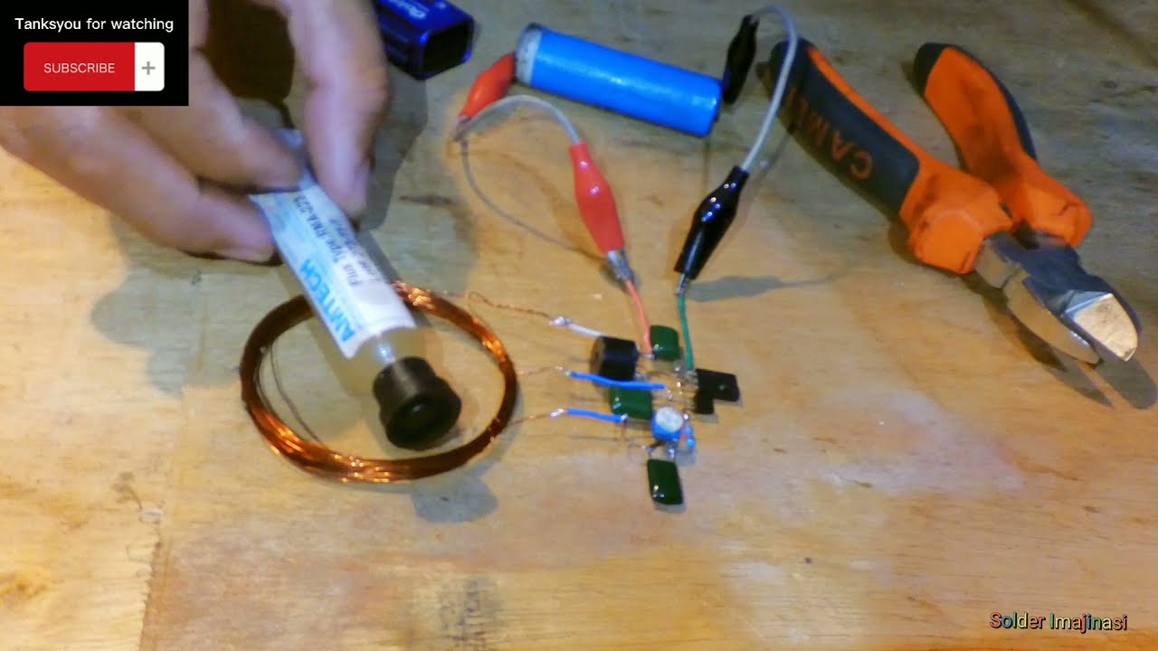 Cara membuat Metal detector menggunakan  2 transistor Bd139 c945
