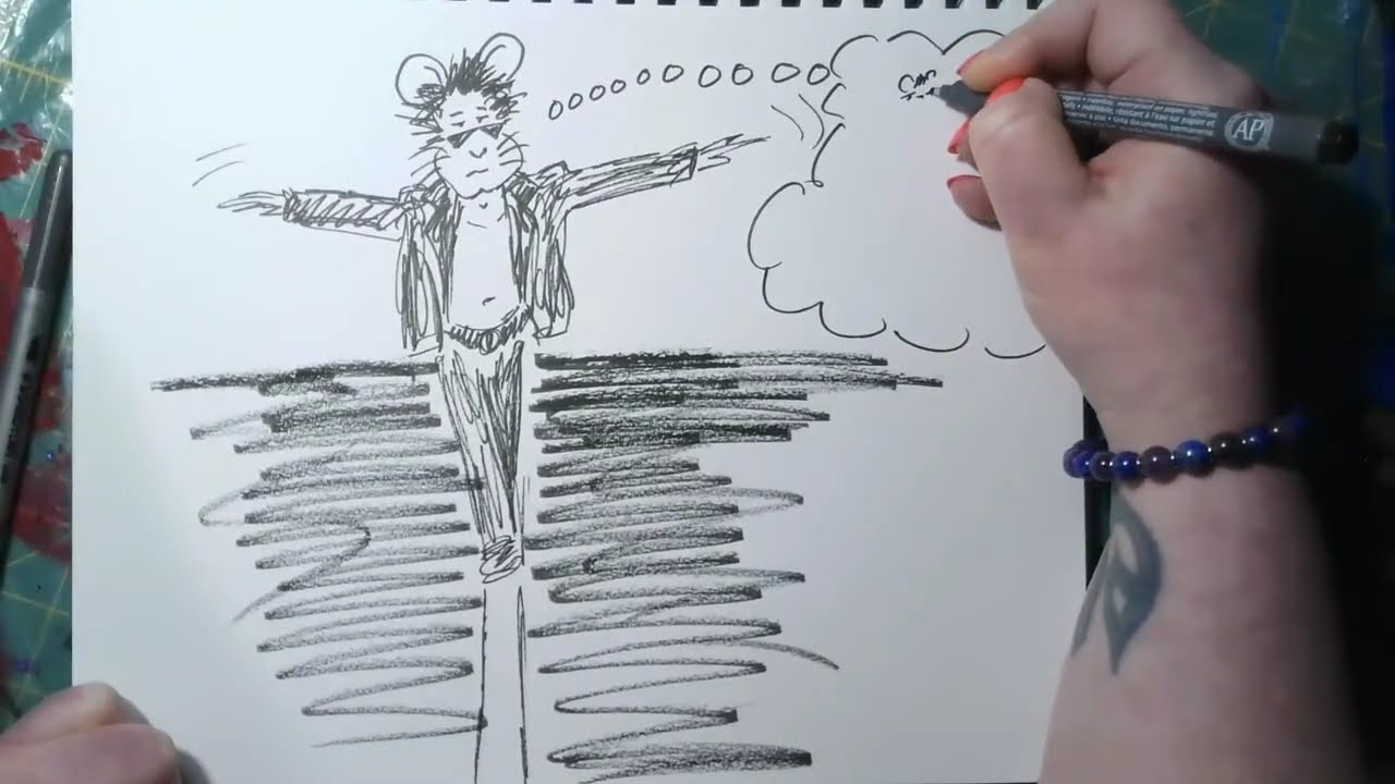 Brainstorming sketch: Ricky's roadside sobriety test