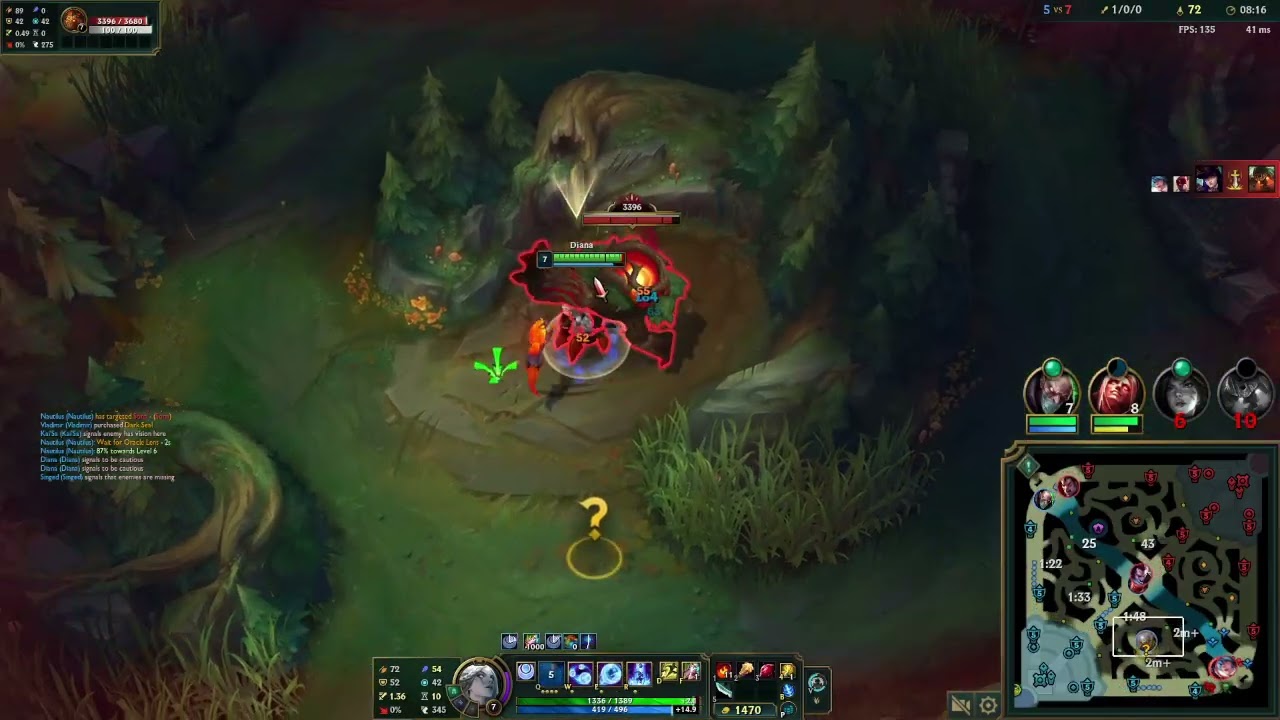 Diana vs Lee Sin