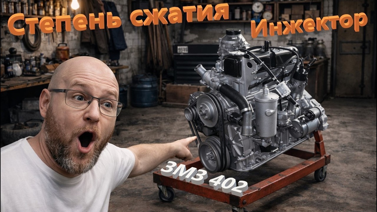 ЗМЗ-402 на инжекторе + как поднять степень сжатия | Полный разбор переделки