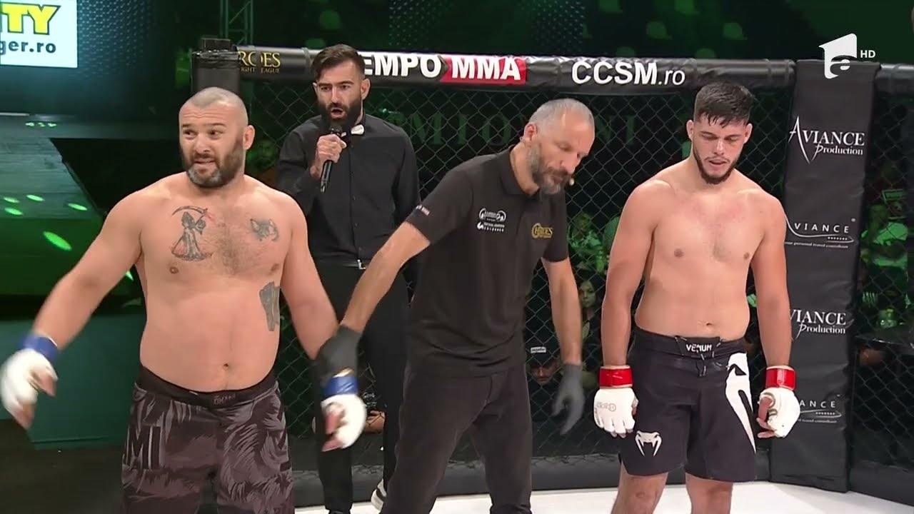Mihai Simion îl distruge pe Micu în doar 25 de secunde! KO spectaculos reușit de dinamovist