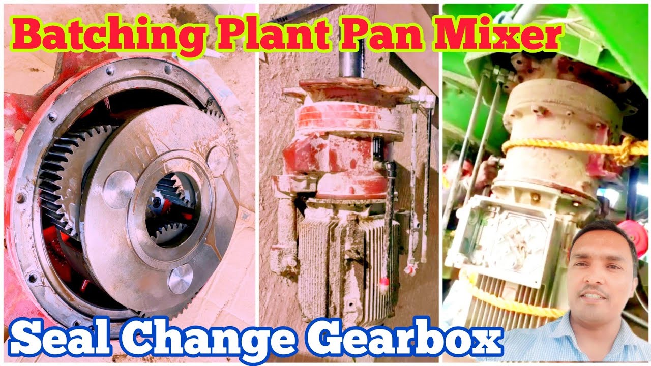 Batching plant cp30 pan mixer motor with planetary gearbox system kaise utare @Sunil CDS Plant