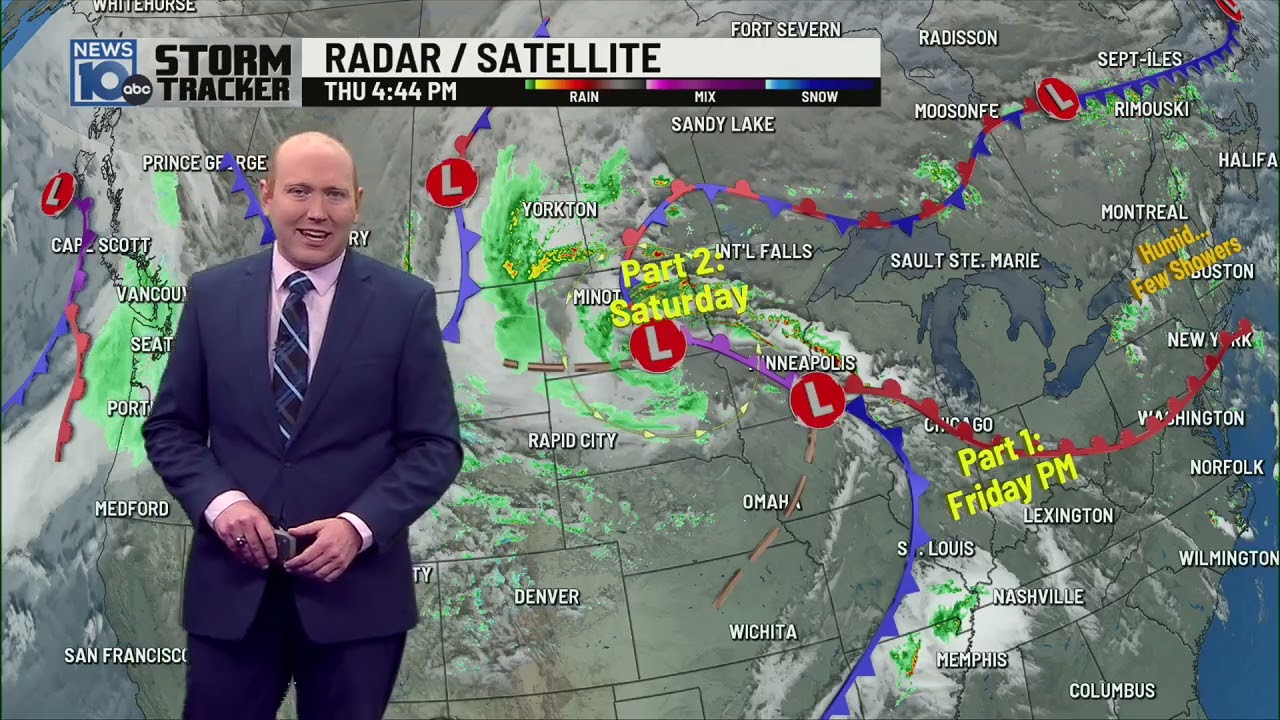 Warm & Muggy with storms Friday and Saturday