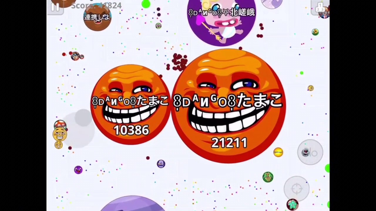 agario クラン戦vs黒鮪in 分解隊 勝てるのか??