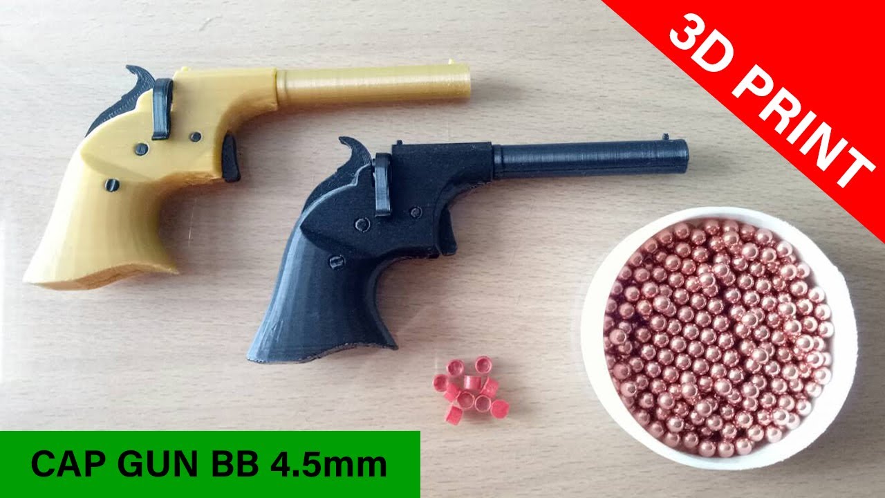 Remington Rider Derringer Parlor 3D Print Cap Gun BB 4.5mm
