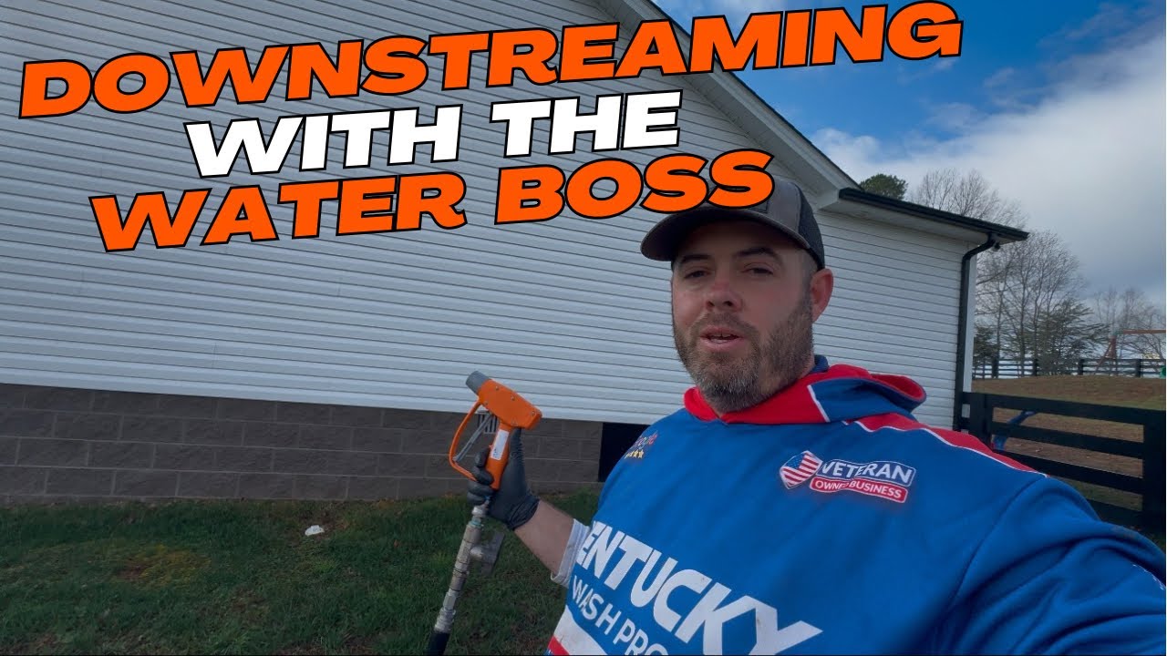 8 GPM Downstreaming with The Water Boss Wash Down Gun!