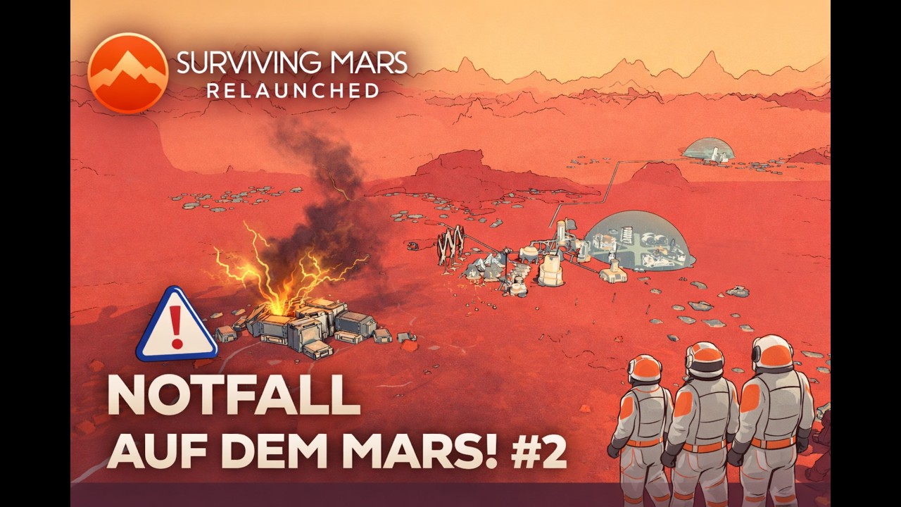 NOTFALL AUF DEM MARS! | Drone-Ausfall & erste Kolonisten – Surviving Mars #2