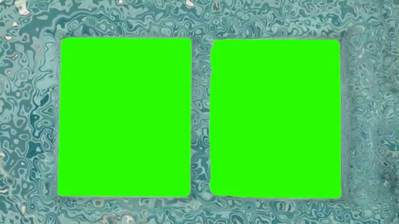 double water photo frame 03 in green screen free stock footage