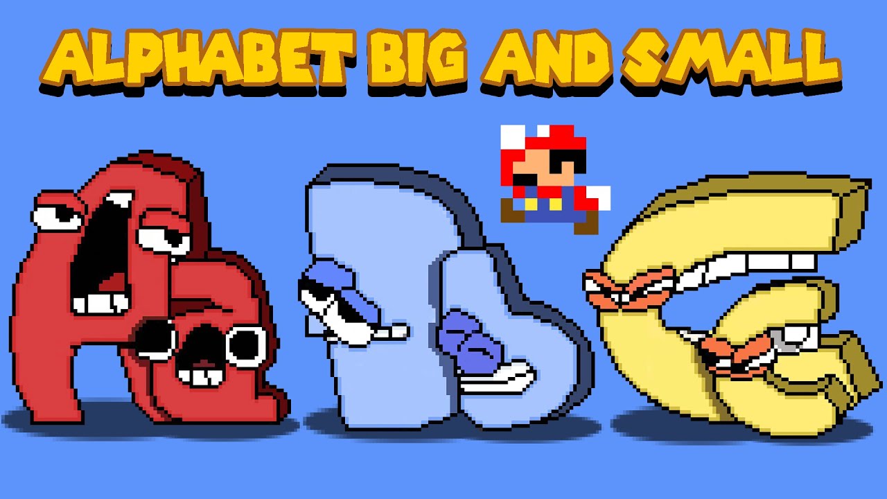 Tiny Mario and Alphabet Lore Big & Babies (A - Z...) But Fixing Letters | Game Animation