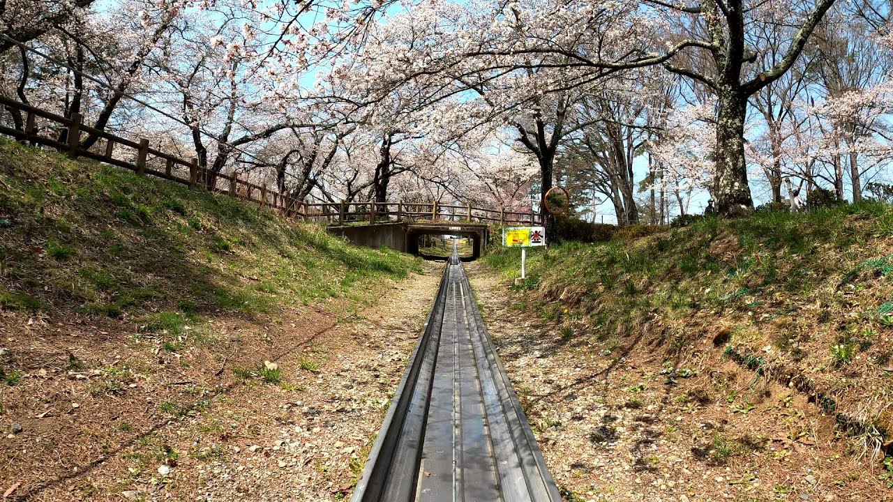 【4K60P】松本市アルプス公園 サマーボブスレー アルプスドリームコースター 995m / 3264ft Alpine Slide at Nagano Matsumoto Alps Park