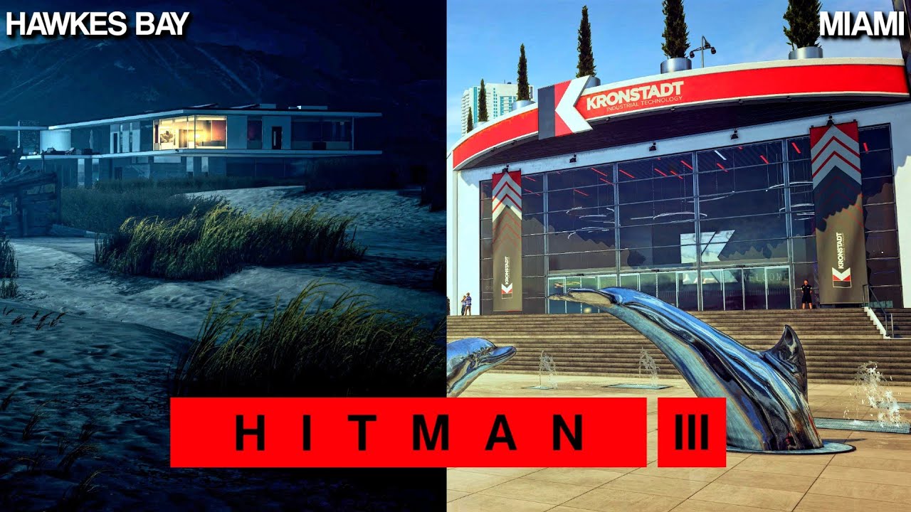 HITMAN 3 | Хокс-Бей и Майами | Только для лёгкого бесшумного костюма убийцы | Прохождение