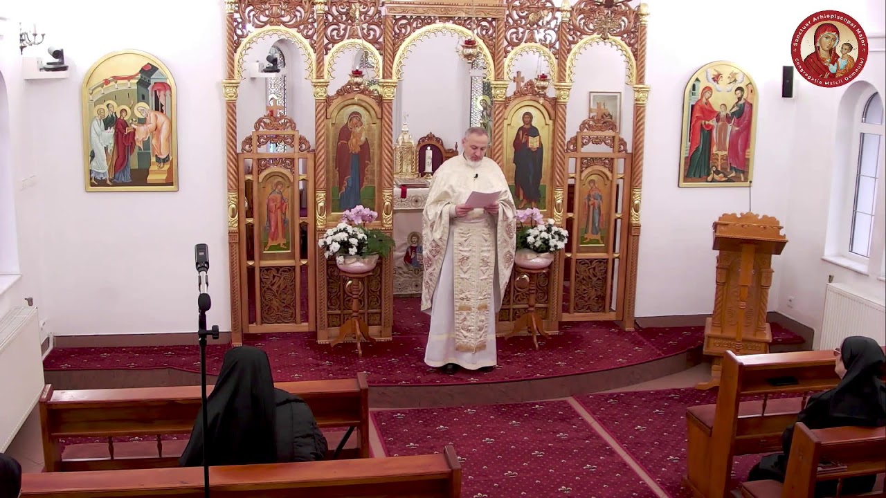 SFÂNTA ȘI DUMNEZEIASCA LITURGHIE  - Luni, 16 Februarie 2026