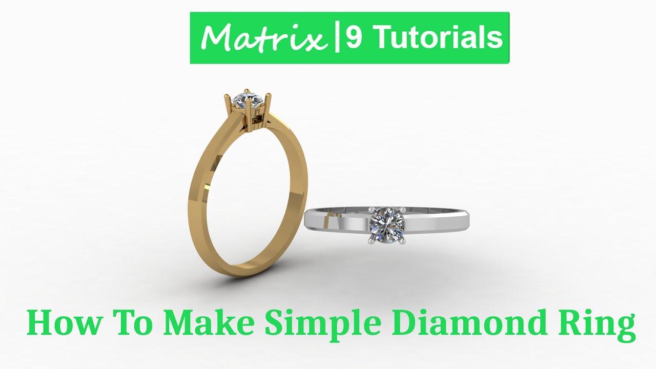 how to make simple diamond ring | matrix 9