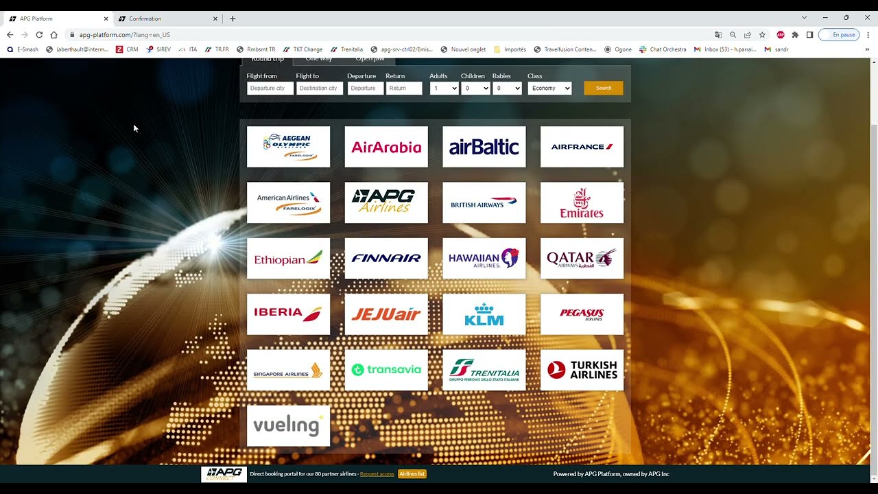 APG Platform Booking process