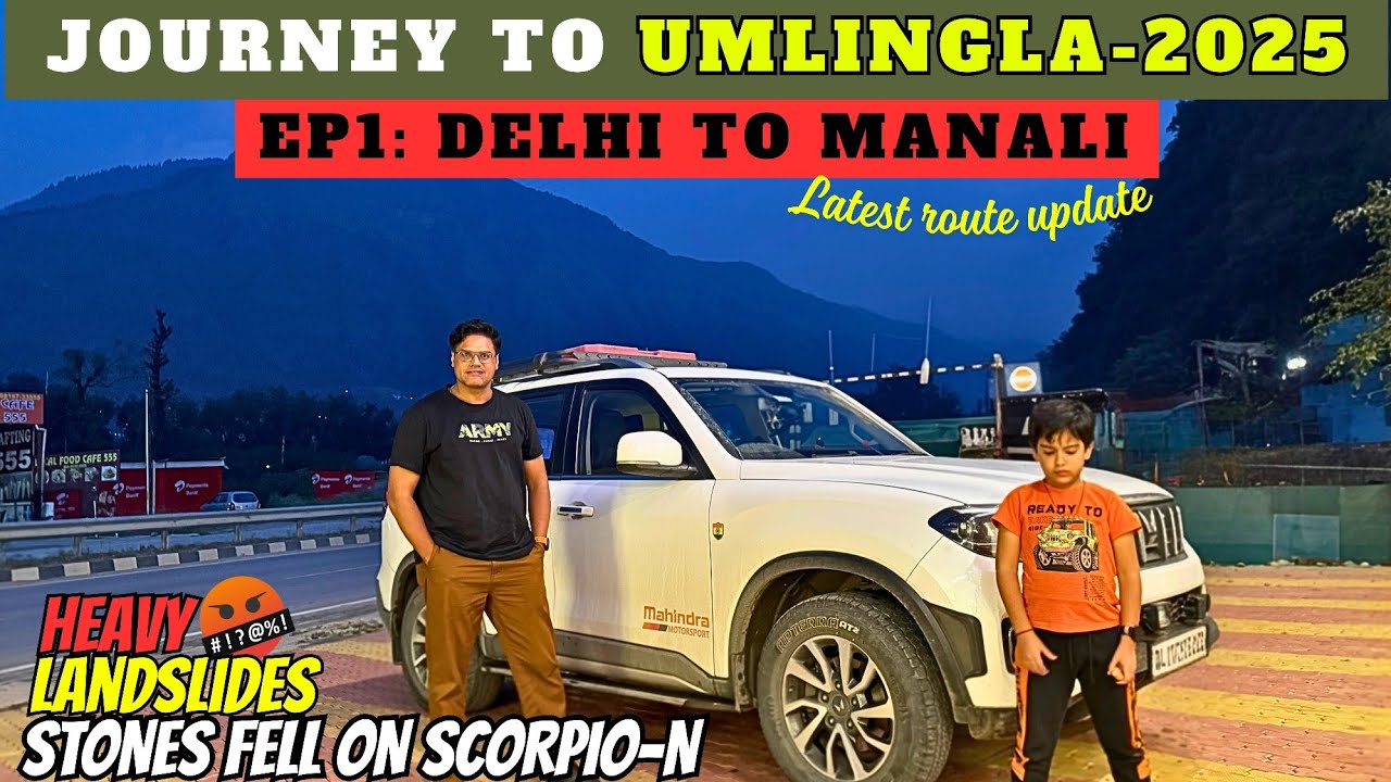 Ladakh Roadtrip Oct-25 | EP1: Delhi to Manali | Manali Route Update | #travelvlog #manali #ladakh