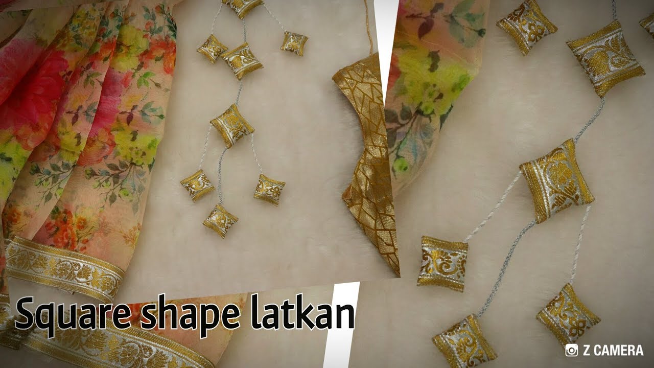 Make golden latkan using only one lace