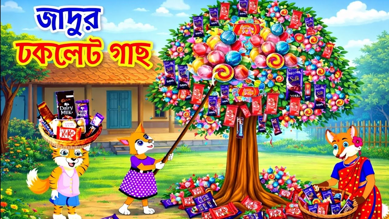 জাদুর চকলেট গাছ | jadur chocolate gas | Bangla cartoon | Rupkothar golpo | Siyaler cartoon |
