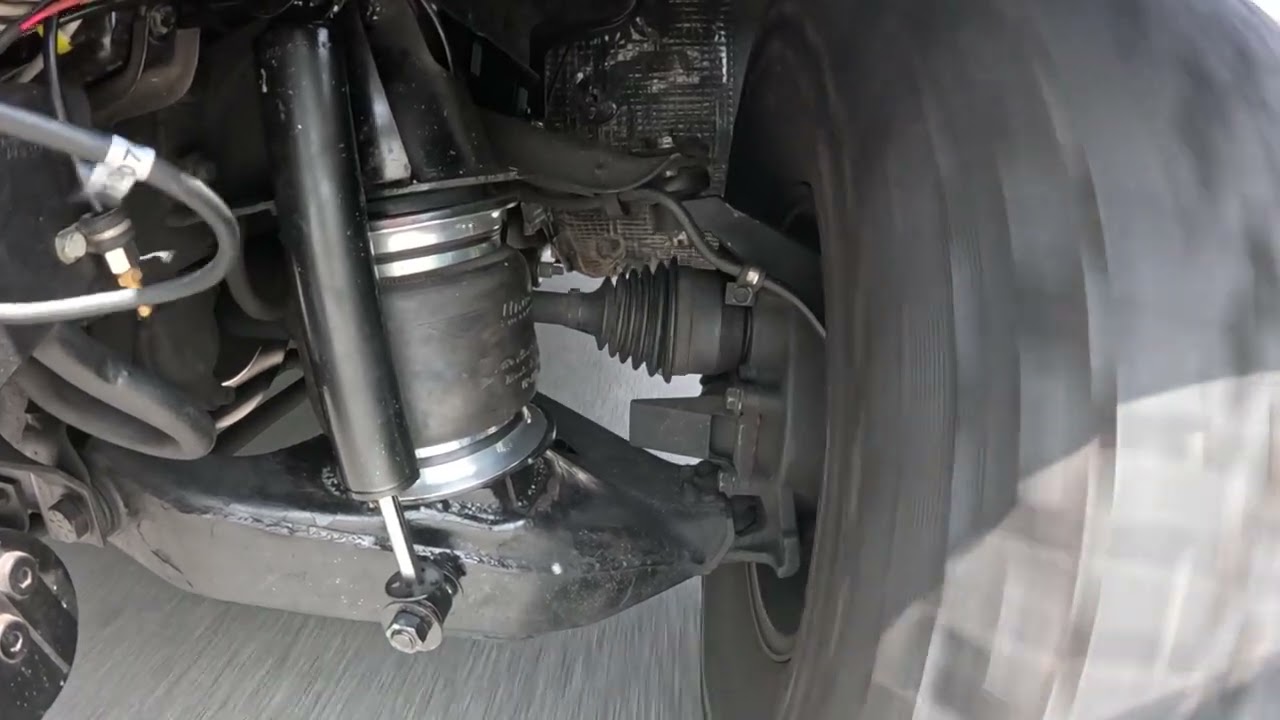 Humvee Hummer H1 air suspension highway test