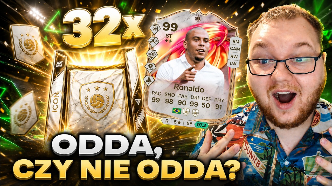 OTWORZYŁEM 32 PACZKI Z IKONĄ 95+- I TRAFIŁEM... - WAKACYJNE RTG #58 #fifa #fc26 #ultimateteam #eafc