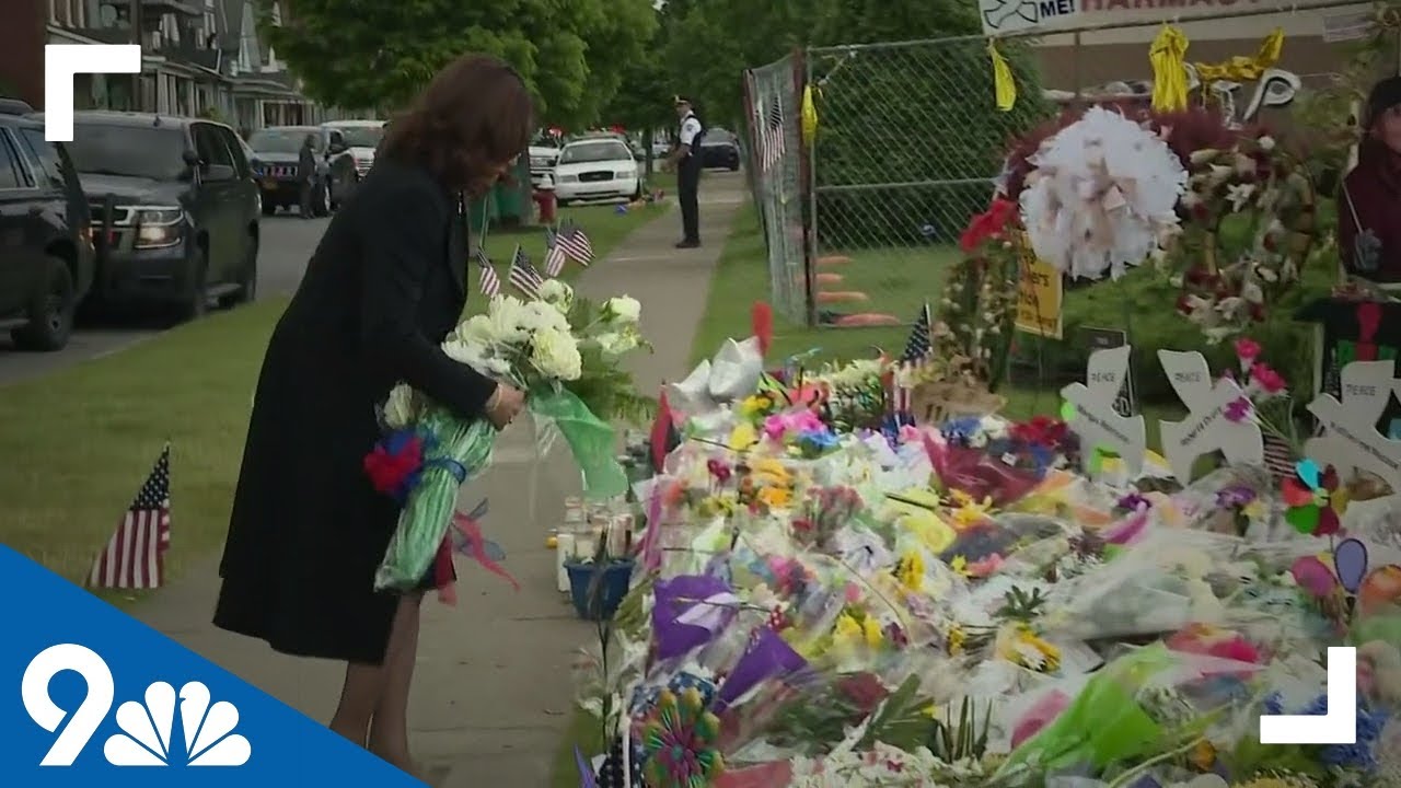 Kamala Harris Visits Shooting Site in Buffalo