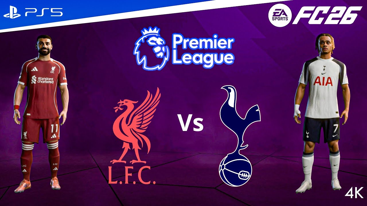 FC 26 - Liverpool vs. Tottenham | Premier League  25/26 Full Match [PS5™ 4k60]