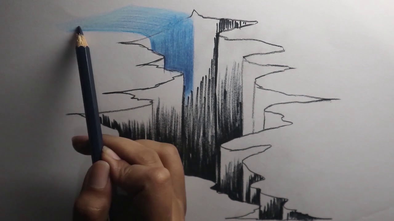 3D Trick Art | Optical Illusion | Crack Hole | How To Draw