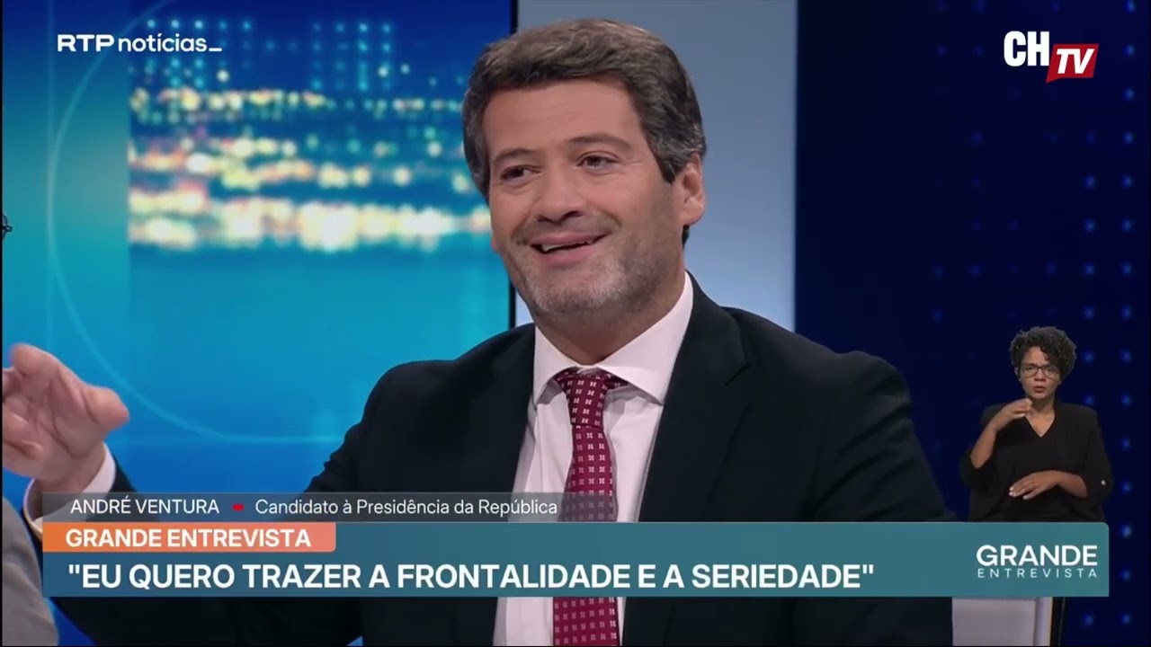 Ventura na Grande Entrevista RTP: “Quero meter o país na ordem”
