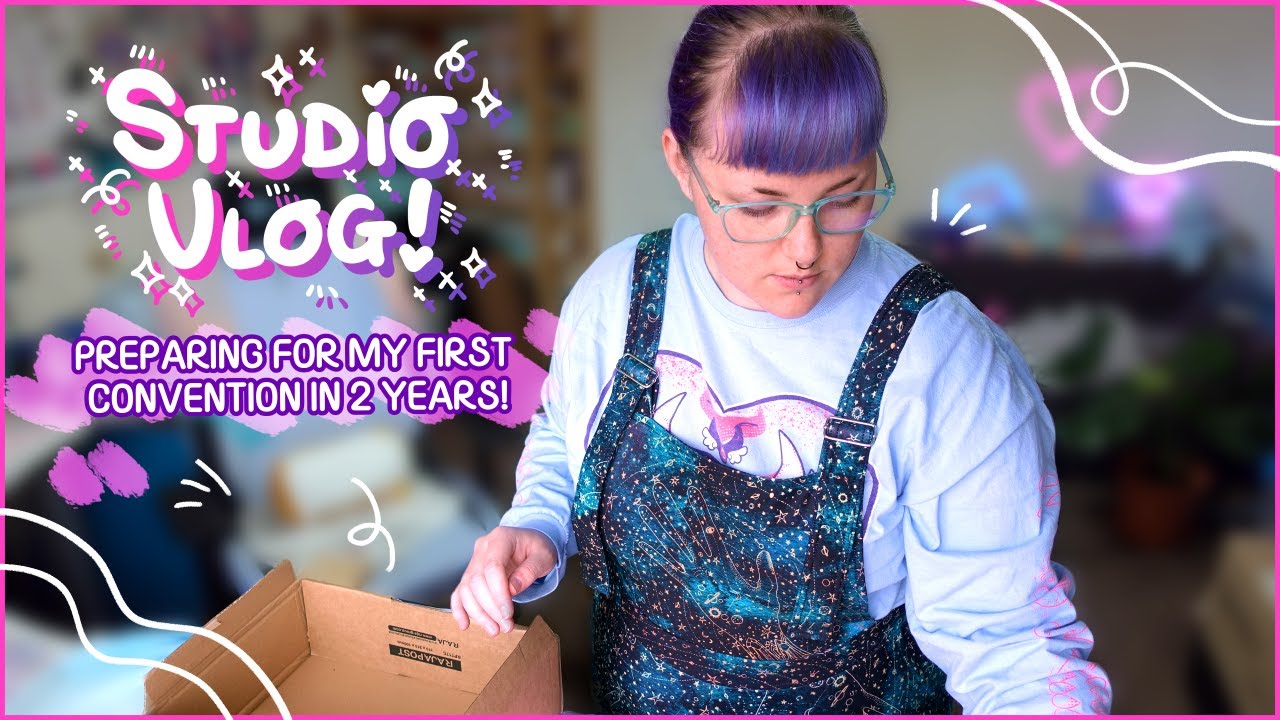 First MCM Artist Alley in 2 years?😱 So much to prep! ♡ STUDIO VLOG 27 ♡ #studiovlog #artistvlog
