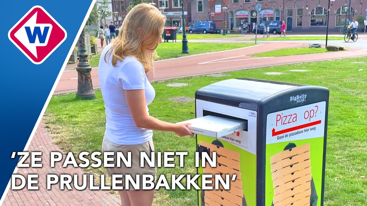 Nieuwe prullenbakken &aacute;lleen voor pizzadozen