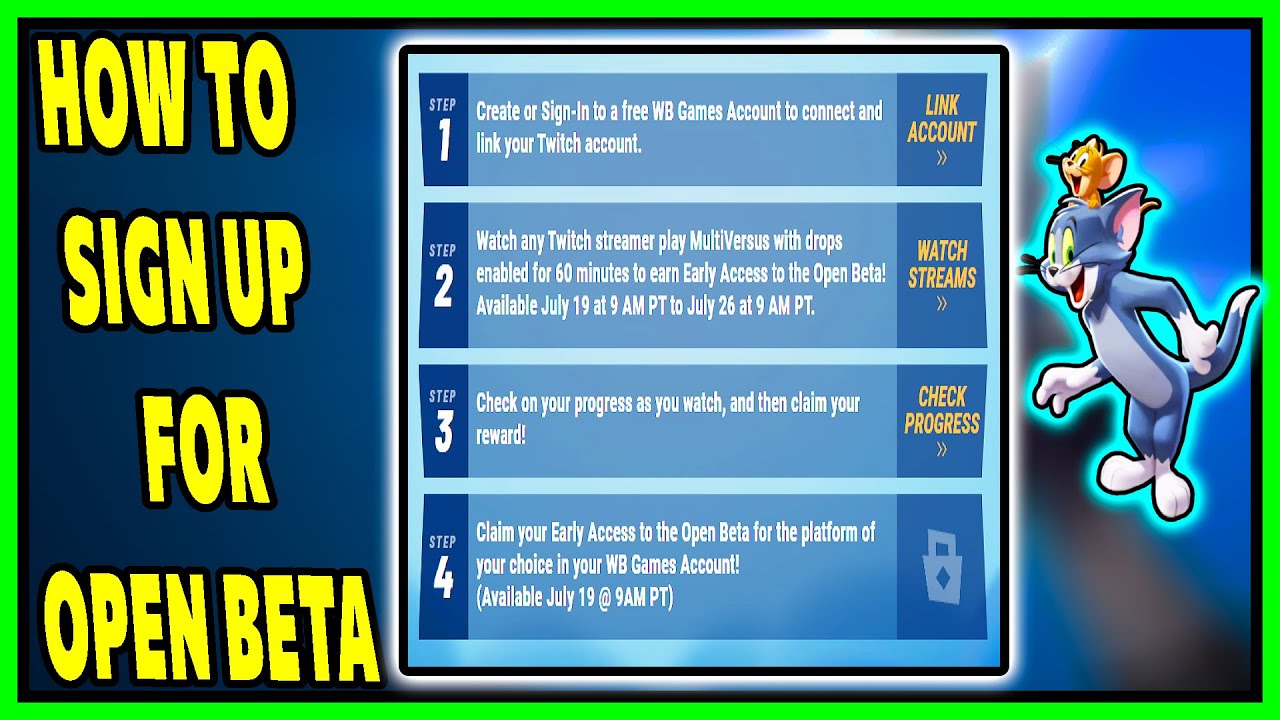 HOW TO REGISTER AND SIGN UP FOR MULTIVERSUS OPEN BETA STEP BY STEP