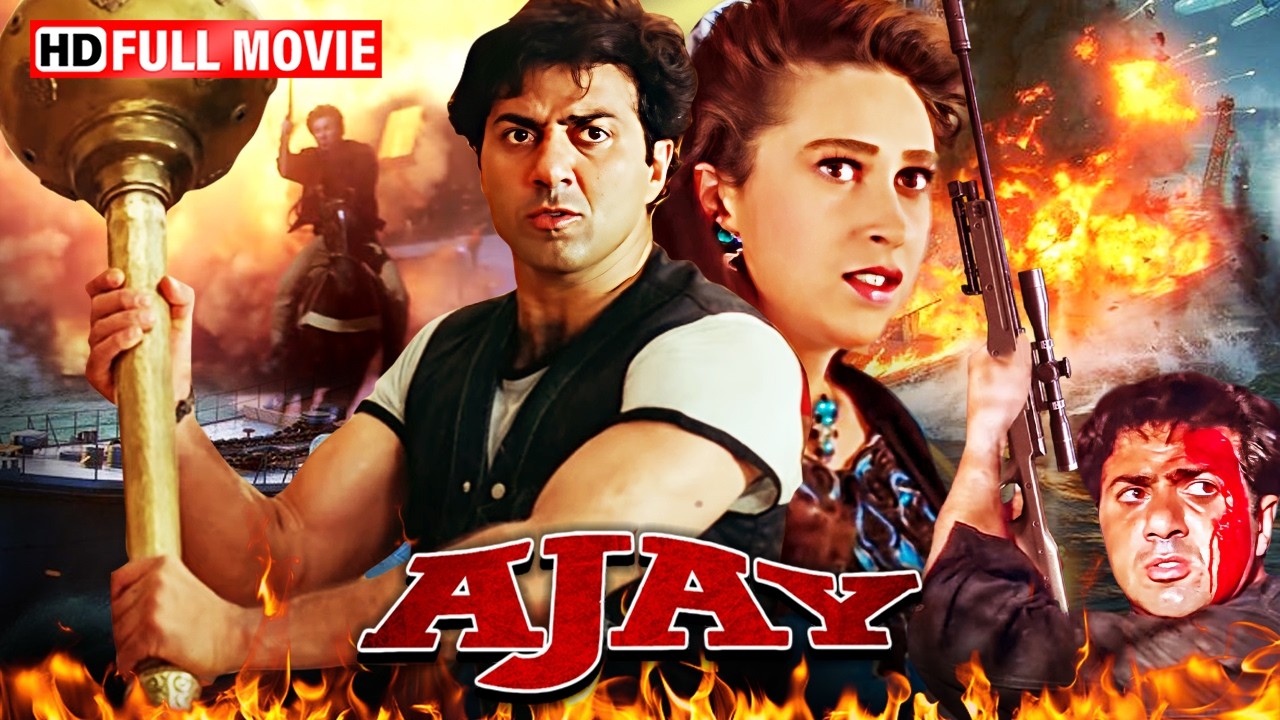 Ajay (1996) Hindi Movie HD | Sunny Deol Full On Action | Karisma Kapoor