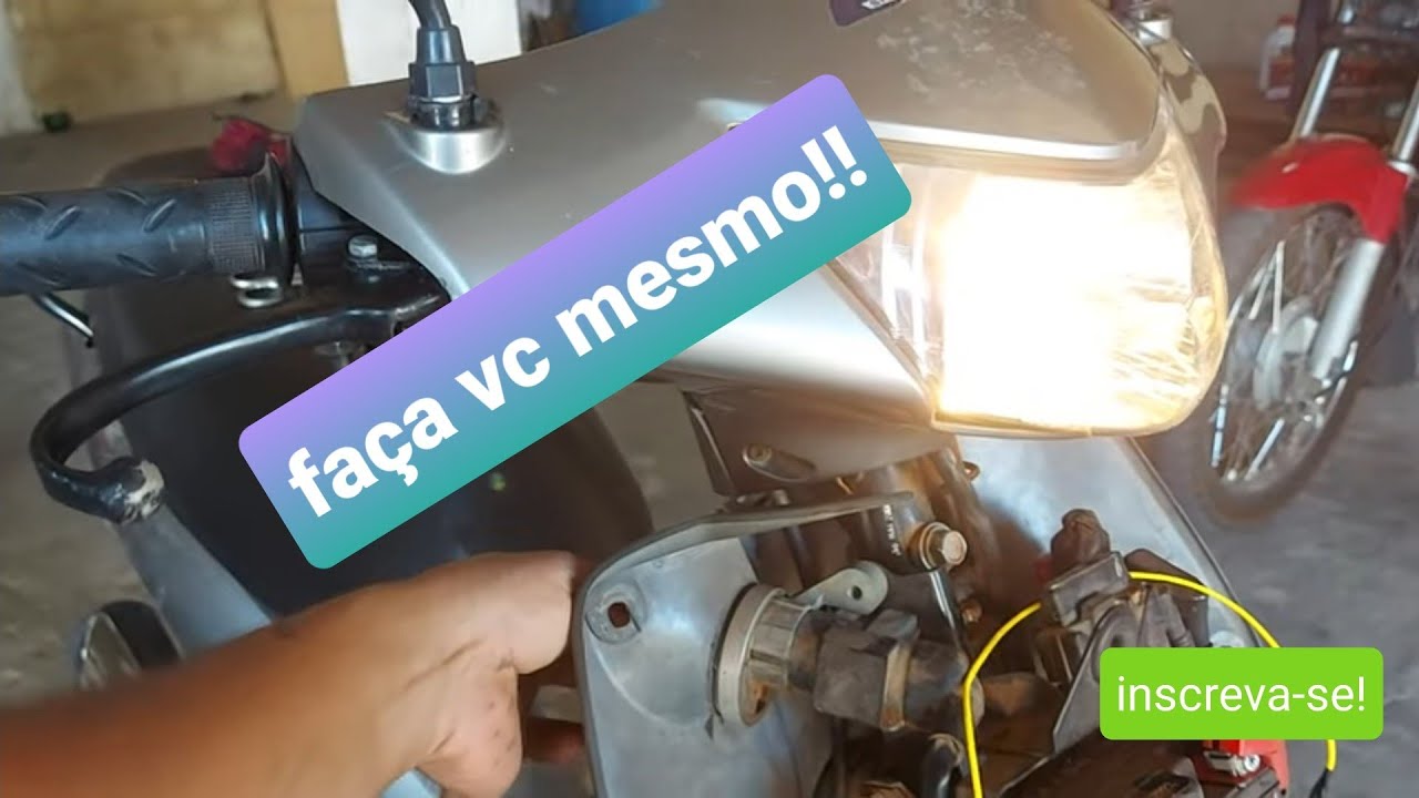 Como fazer pós chave no farol da biz 125