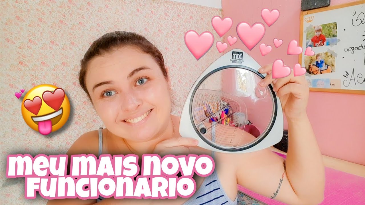 COMPREI MEU CORTADOR CIRCULAR COM SUPORTE - TESTEI COM VOCÊS E AMEI