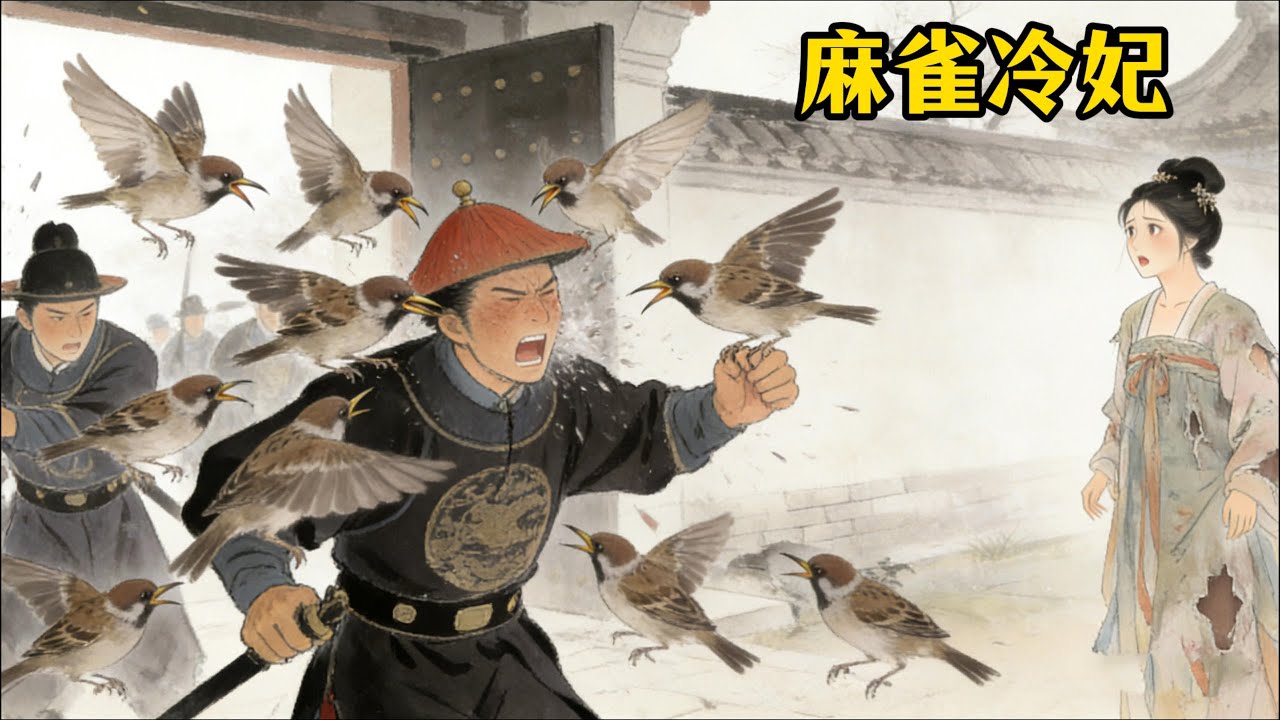 冷宮廢妃的窗台，總有麻雀來啄食。她省下口糧餵養十年，皇帝病危那日，雀群銜來一枚御醫都尋不到的萬年參... #故事頻道 #故事分享 #故事会 #故事