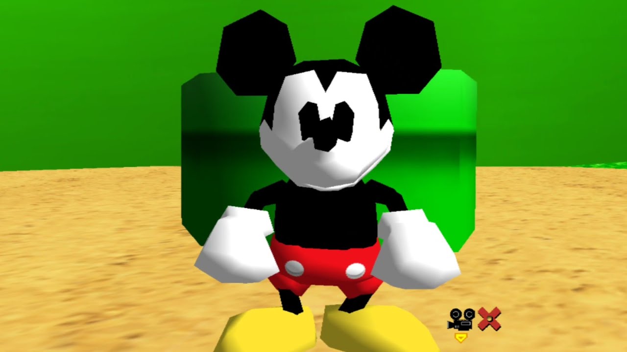 Super Mickey Mouse 64 Mod HD Textures MollyMutt's Full Screen 16:9 (Gameplay Android)