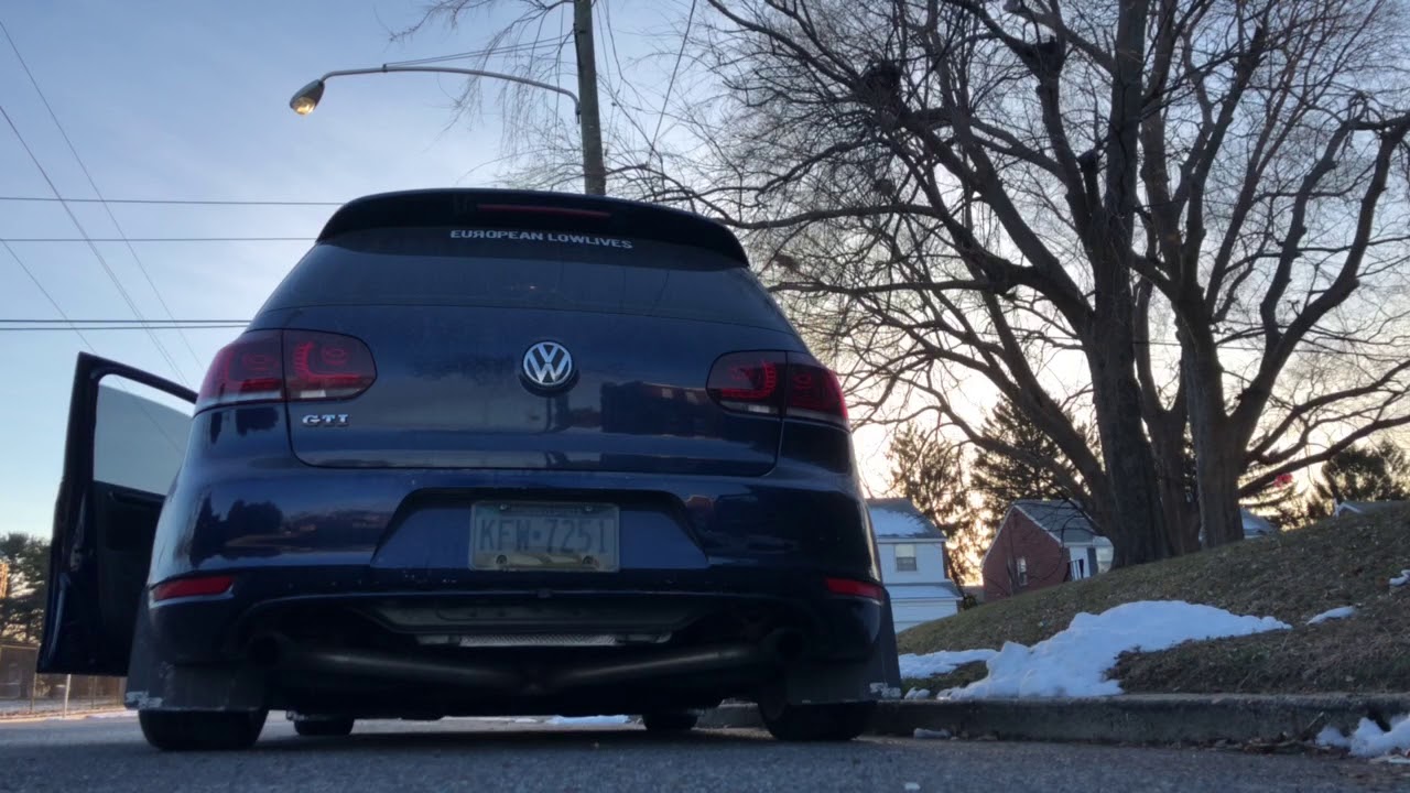 Mk6 gti turboback straight pipe
