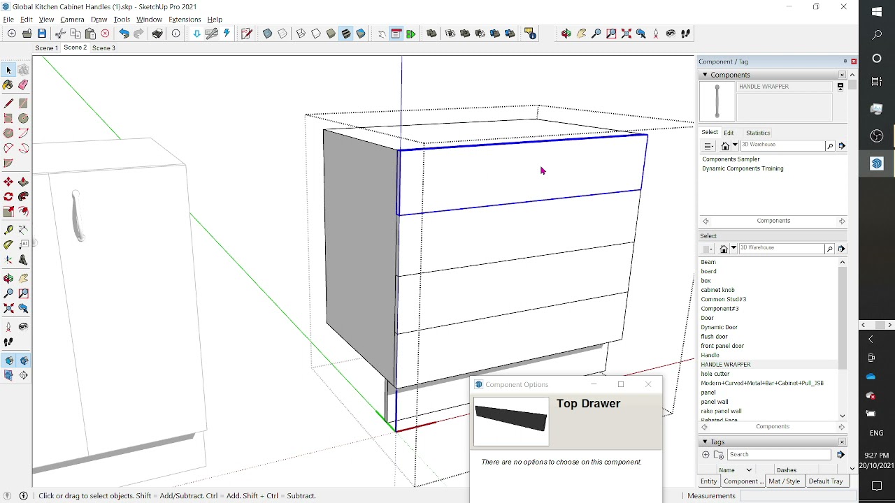 Sketchup: DC handle insert, replace (reload) and swap methods