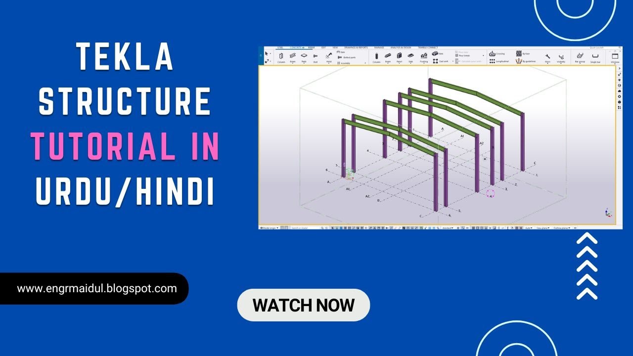 Tekla structure 2023 tutorial in urdu/Hindi || Episode-1 || Engr Maidul || TeklaBD