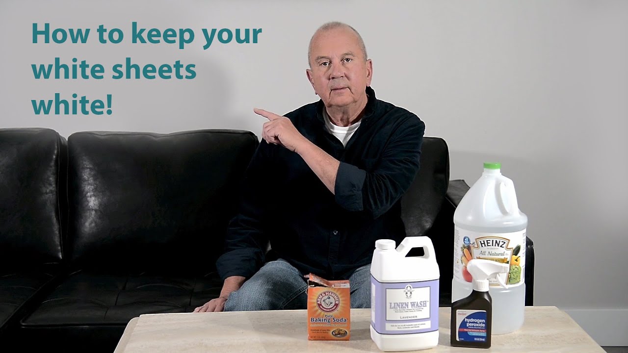 How to prevent your white sheets from yellowing & how to turn yellow sheets white again.
