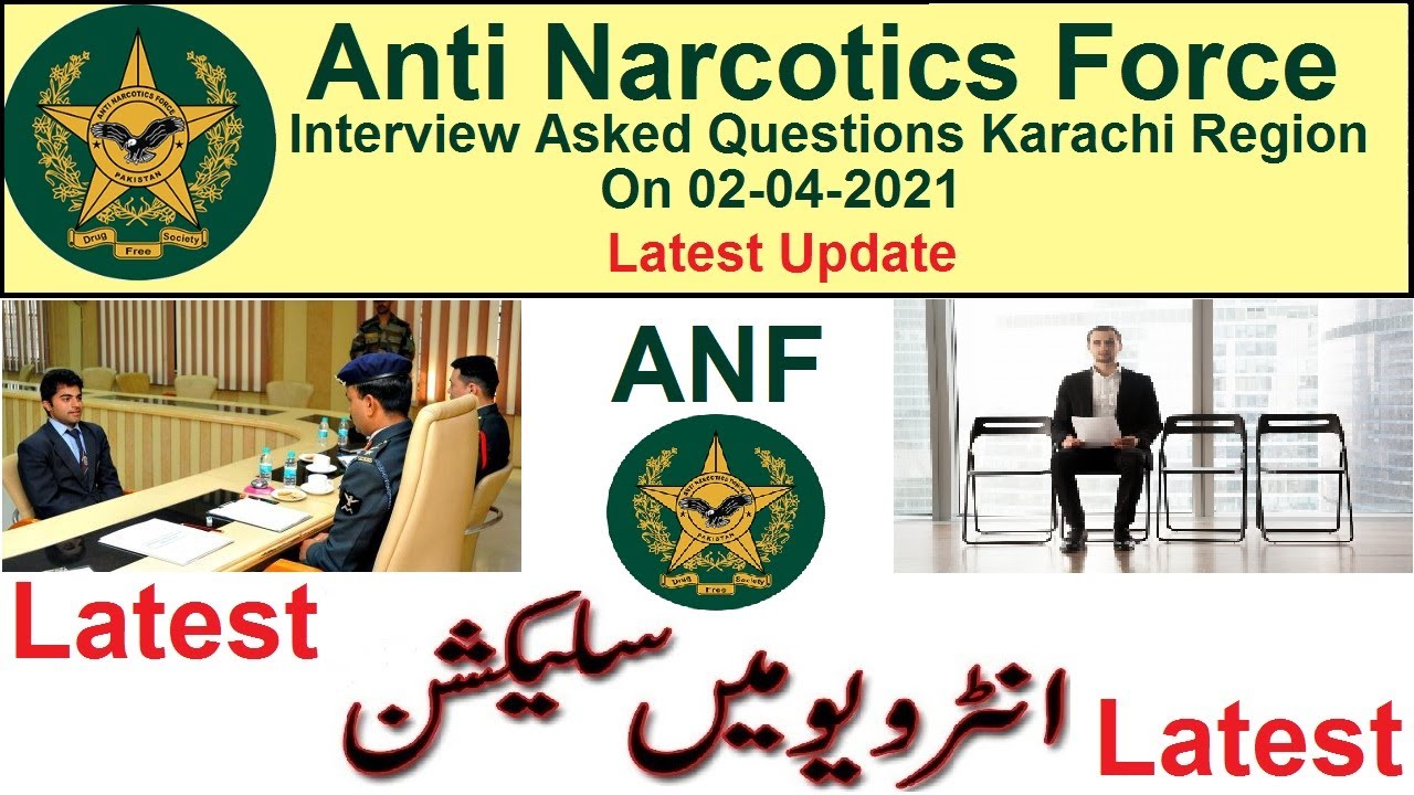 ANF Interview Asked Questions In Sindh 02-04-2021 || Latest Update || With Answers