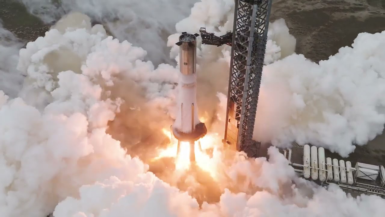 Final SpaceX Super Heavy Booster Static Fire on Pad A
