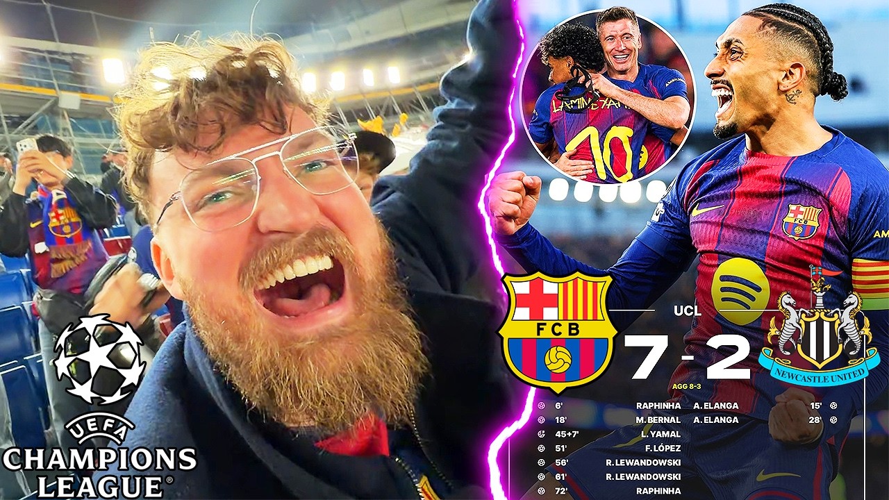 FC Barcelona vs. Newcastle - UCL Stadionvlog 🔥😭 | WAHNSINN IM CAMP NOU 9 TORE | ViscaBarca