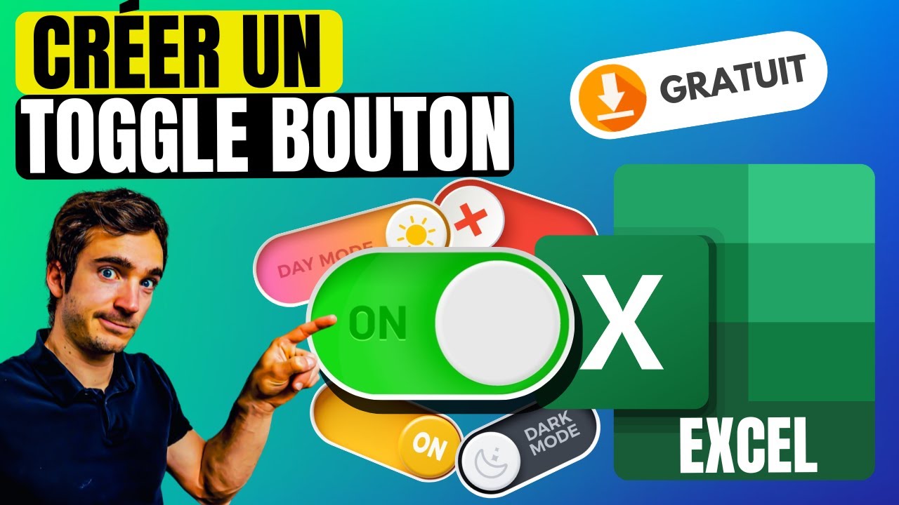 HACK EXCEL : créer un bouton toggle en 5 minutes (TUTO COMPLET + Fichier Gratuit ⬇️)