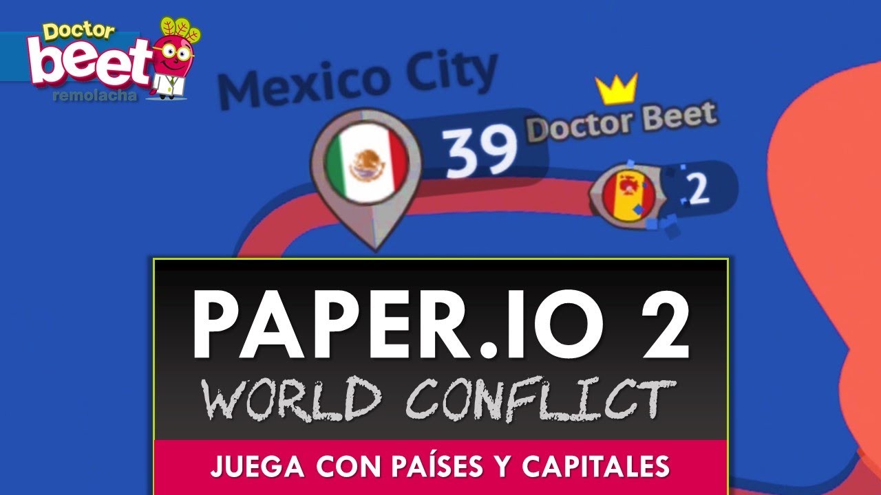 PAPER.IO 2 WORLD CONFLICT | juega con países y capitales del mundo