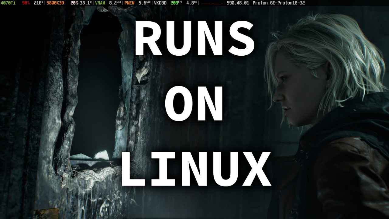 Resident Evil Requiem Runs on Linux [DLSS FG]