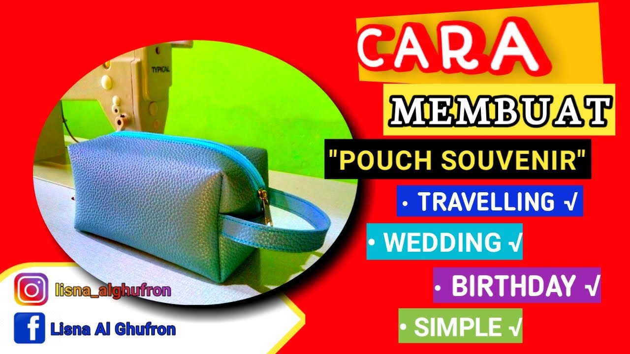 Cara membuat pouch serbaguna | pouch souvenir | pouch simple