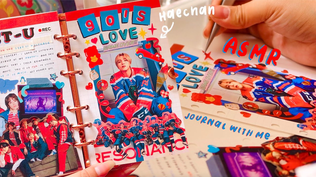 asmr real sound journal with me #16: nct u - 90's love 💌