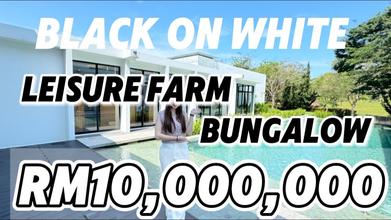 Leisure Farm Black On White #bungalow #leisure Farm Iskandar Puteri Johor Fully #Renovated #tuas